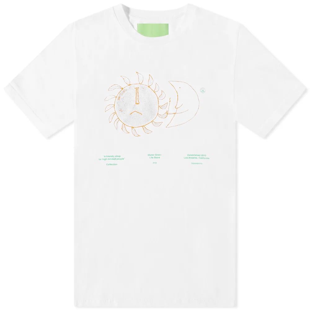 T-shirt Mister Green Sunshine Tee Hvid | MG-SUNTEE-WHT, 0