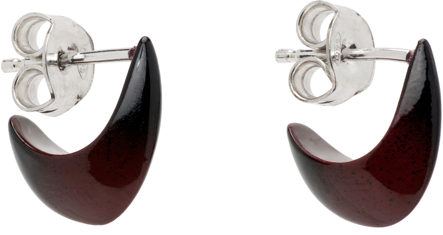 Øreringe LEMAIRE LEMAIRE Micro Drop Stud Earrings Bourgogne | JW0054 LO0114, 1