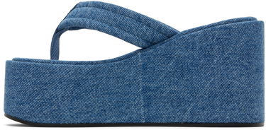 Tilbehør Coperni Coperni Denim Wedge Sandals Blå | COPSH09202, 2