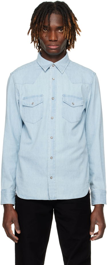 Skjorte Tom Ford TOM FORD Western Denim Shirt Blå | HDS001-FMC130F24, 0