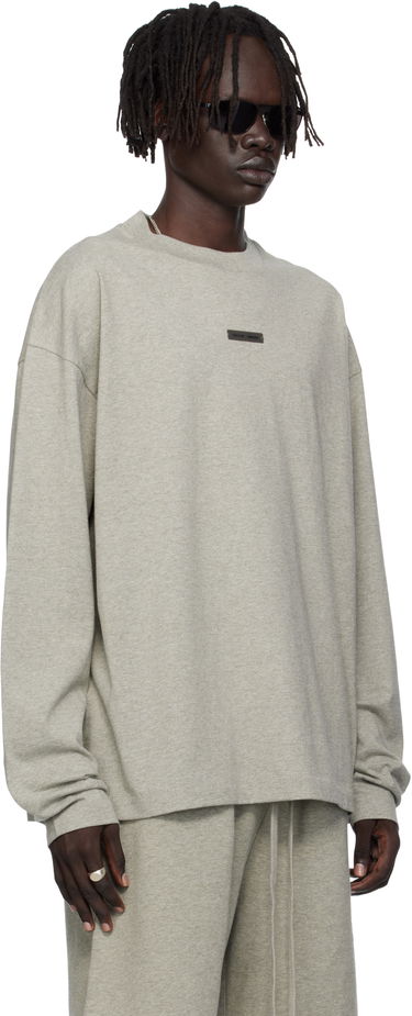 T-shirt Fear of God ESSENTIALS Classic Fit Long Sleeve Tee Grå | 125SP254205F, 1