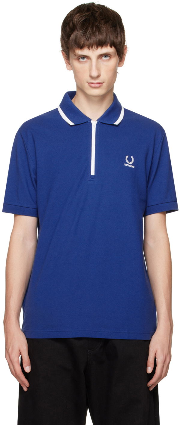 Polo skjorte RAF SIMONS Fred Perry x Polo Tee Blå | SM6501, 0