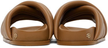 Sneakers og sko Anine Bing Lizzie Padded Leather Slides Brun | A-14-4028-230, 1