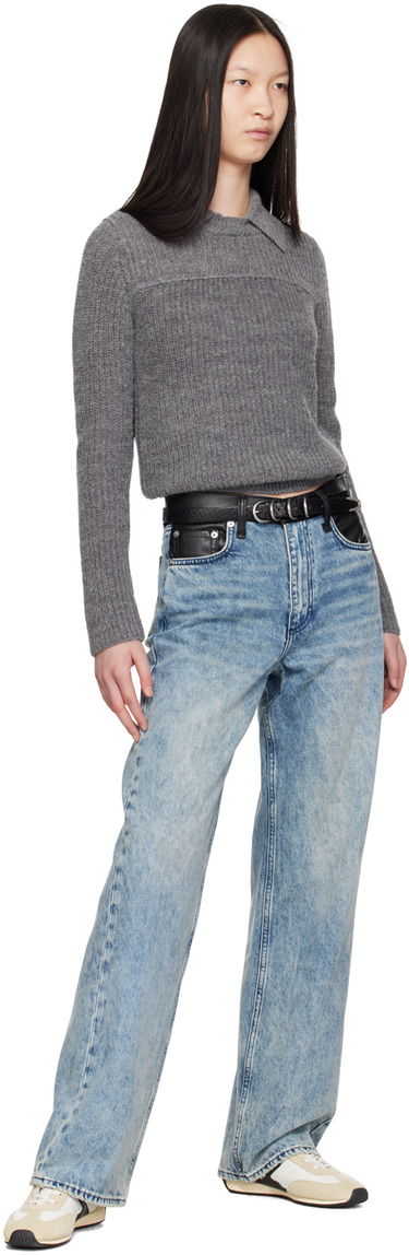 Bælter rag & bone Spire Leather Belt Sort | WJW24FB1027EM27, 2