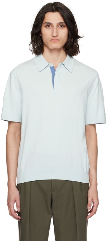 Polo skjorte Paul Smith Paul Smith Spread Collar Polo Blå | M1R-627Y-M02308-40, 0