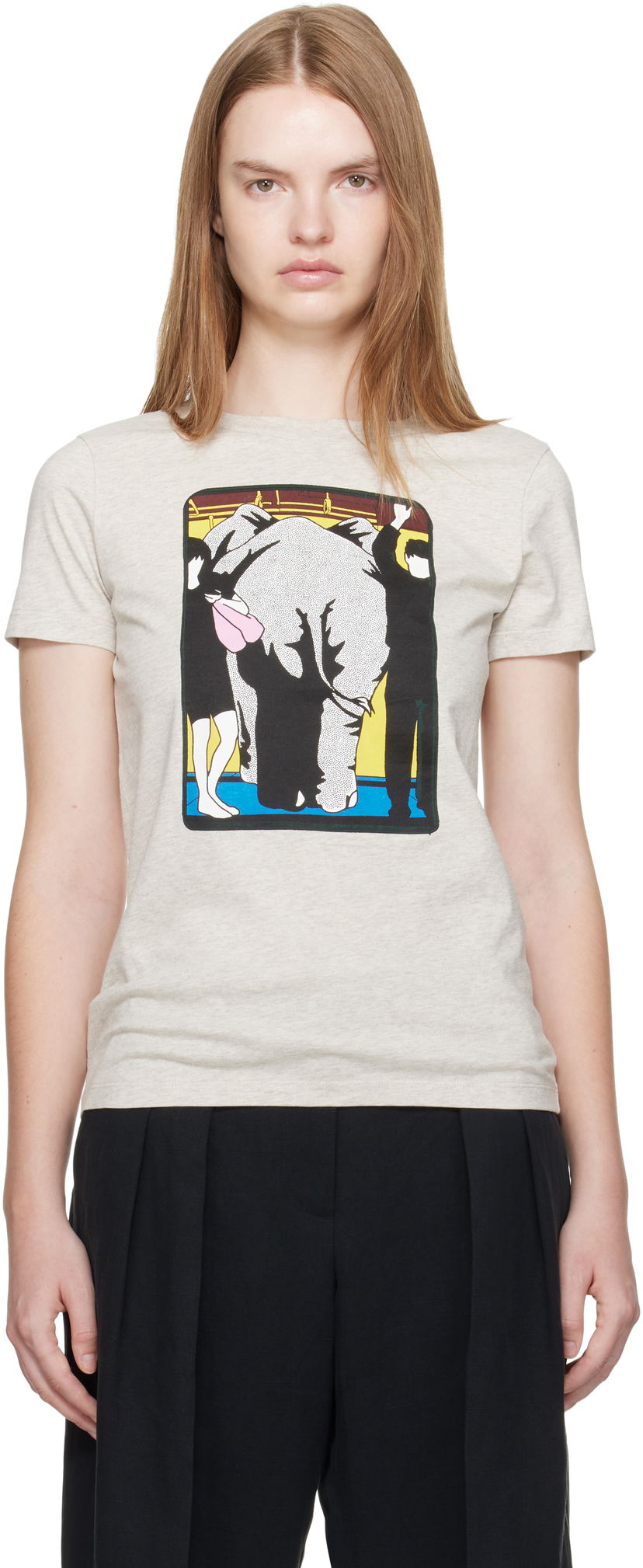 T-shirt KENZO Kenzo Paris 'Kenzo City' Classic T-Shirt Grå | FF62TS2534SO