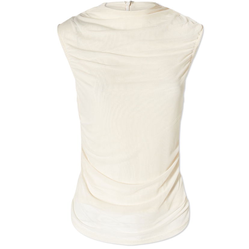 Tanktop Miaou Miaou Cam Mesh Top, Size Large Beige | 7093PM2CRM