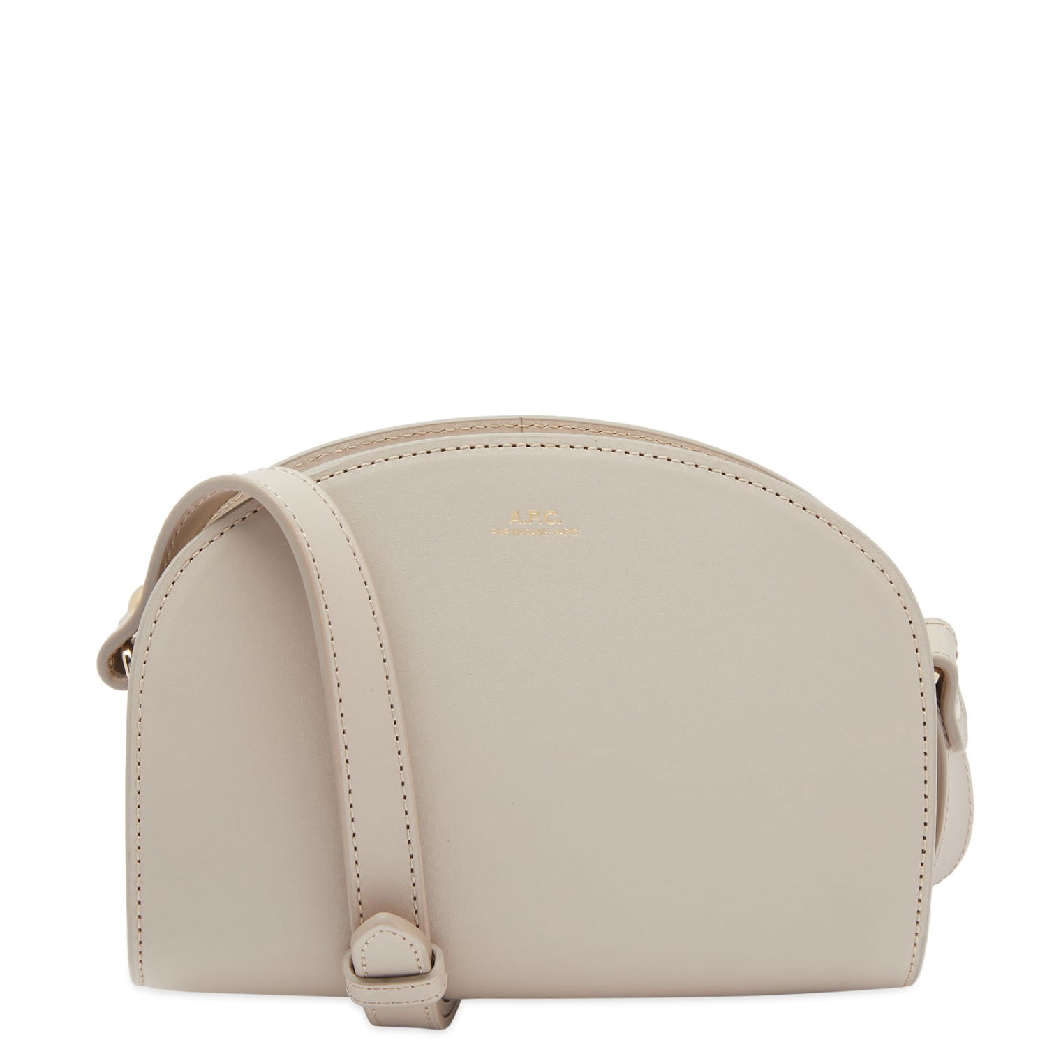 Skuldertaske A.P.C. Demi-Lune Mini Bag Grå | PXAWV-F61392-LAL, 0
