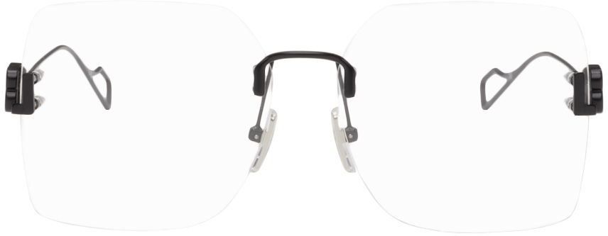 Solbriller Balenciaga Rimless Glasses Sort | BB0113O-001, 0