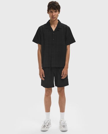 Skjorte ØLÅF Check Camp Collar Shirt Sort | M210301-BLACK, 2