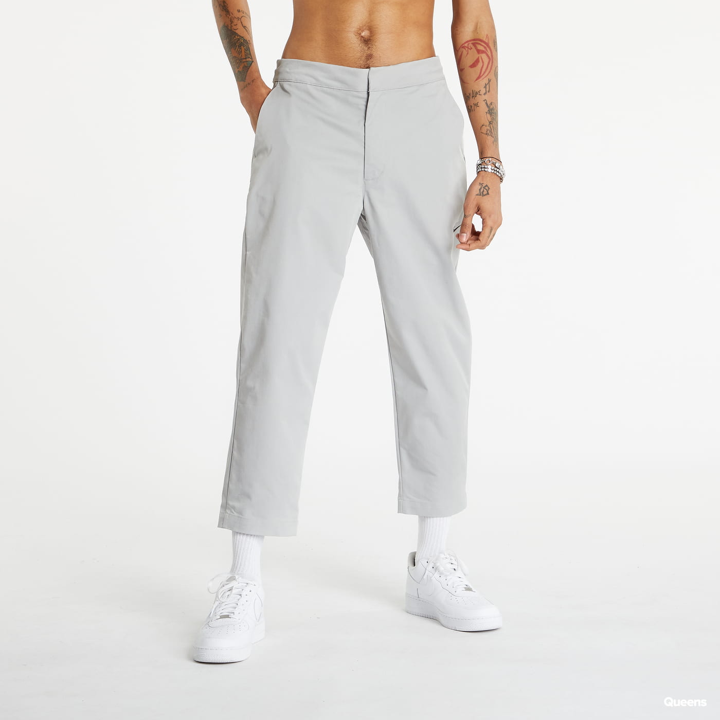 Bukser Nike Sportswear Style Essentials Unlined Cropped Trousers Grå | DD7032-077, 0