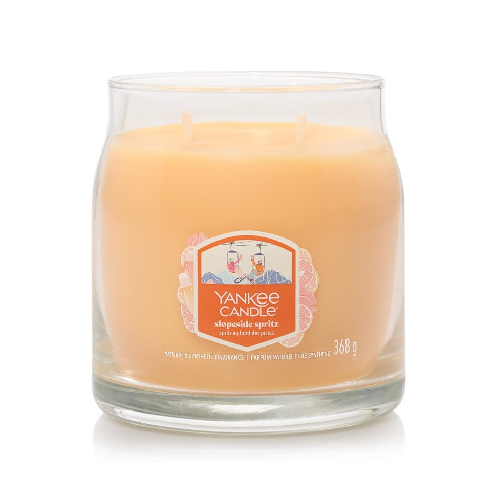 Stearinlys Yankee Candle Slopeside Spritz Signature Medium Jar 2-Wick Candle 368g Gul | 43502 YC, 1