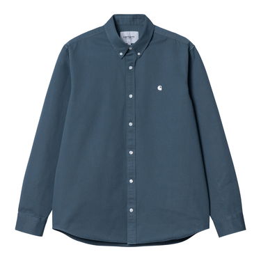 Skjorte Carhartt WIP L/S Madison Shirt "Ore / Wax" Mørkeblå | I023339_1RE_XX, 4