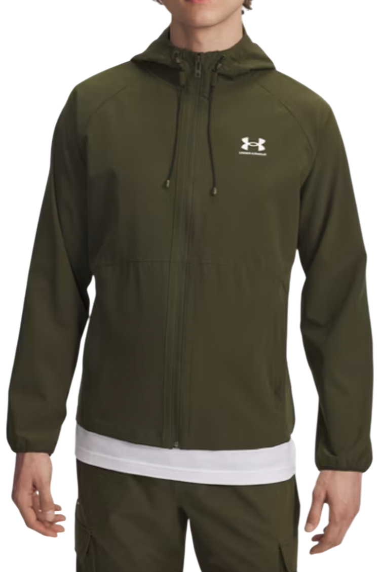 Jakke Under Armour Under Armour UA Vibe Woven Hooded Jacket Grøn | 6003001-308