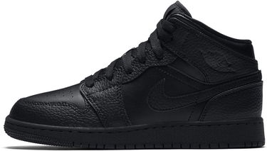 Sneakers og sko Jordan Air Jordan 1 Mid GS "Triple Black" Sort | 554725-091, 0
