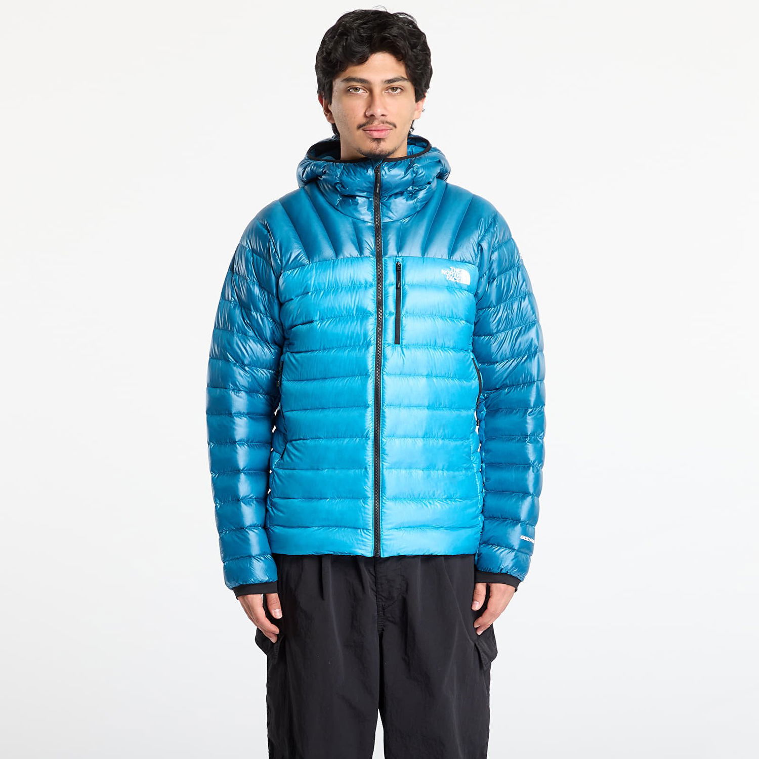 Puffer jakke The North Face Summit Breithorn Hooded Down Jacket Blå | NF0A87ZMD3P1, 0