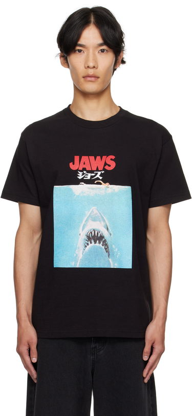T-shirt WACKO MARIA WACKO MARIA 'Jaws' Graphic Crew Neck T-Shirt Sort | JAWS-WM-TEE01, 0