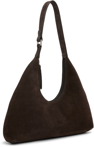 Skuldertaske BY FAR BY FAR Amber Suede Shoulder Bag Brun | MWBSB001KL009BR054PL, 1