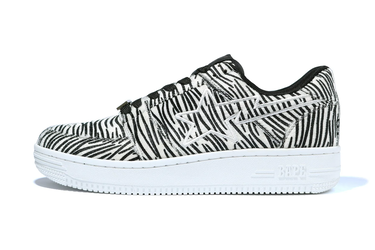 Sneakers og sko BAPE Bape Sta Low "Zebra" Sort | 1G30191005, 0