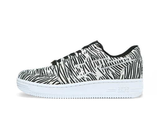 Sneakers og sko BAPE Bape Sta Low "Zebra" Sort | 1G30191005