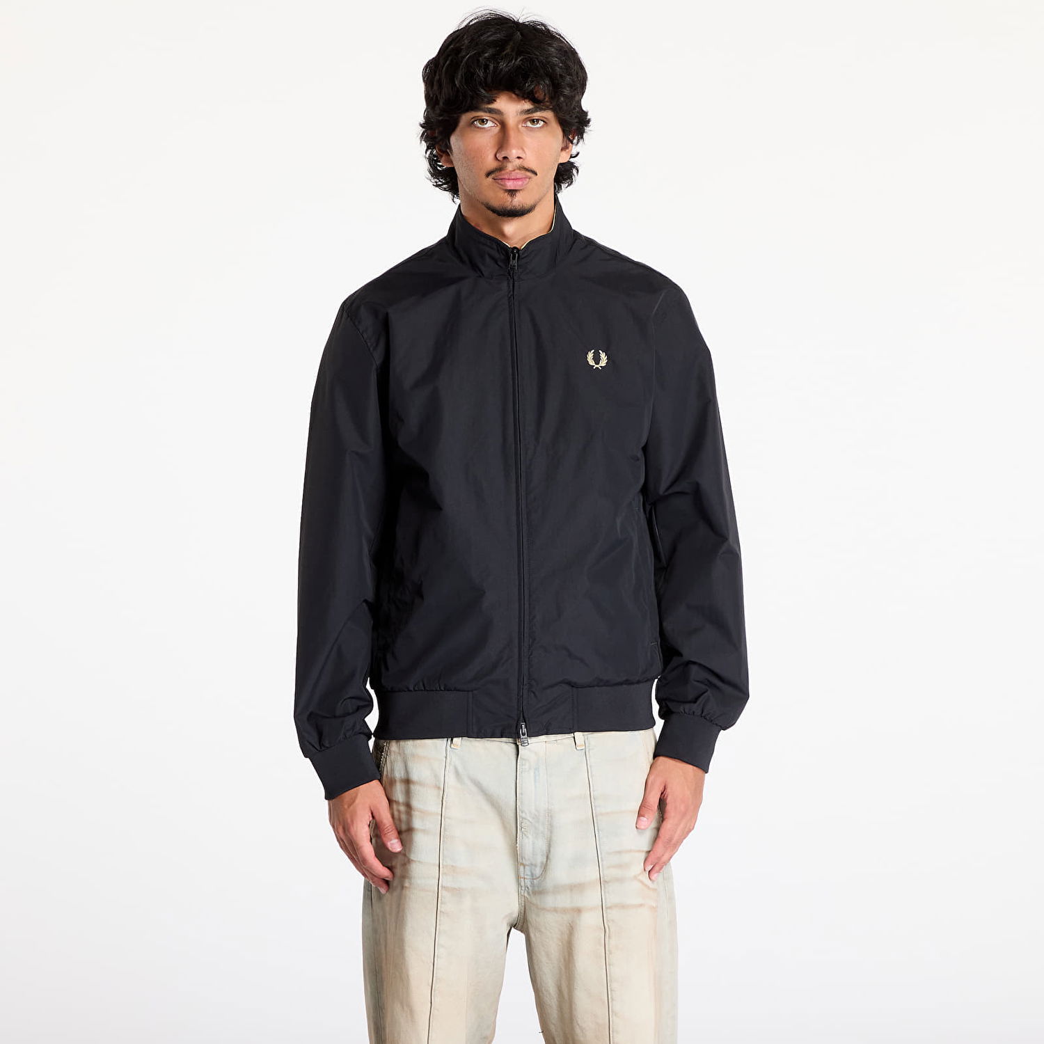 Jakke Fred Perry The Brentham Jacket Black Sort | J2660 350, 0