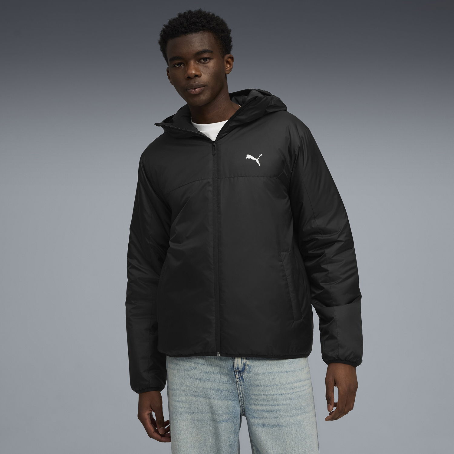 Puffer jakke Puma Essentials Lightweight Padded Jacket Sort | 688296_01, 0