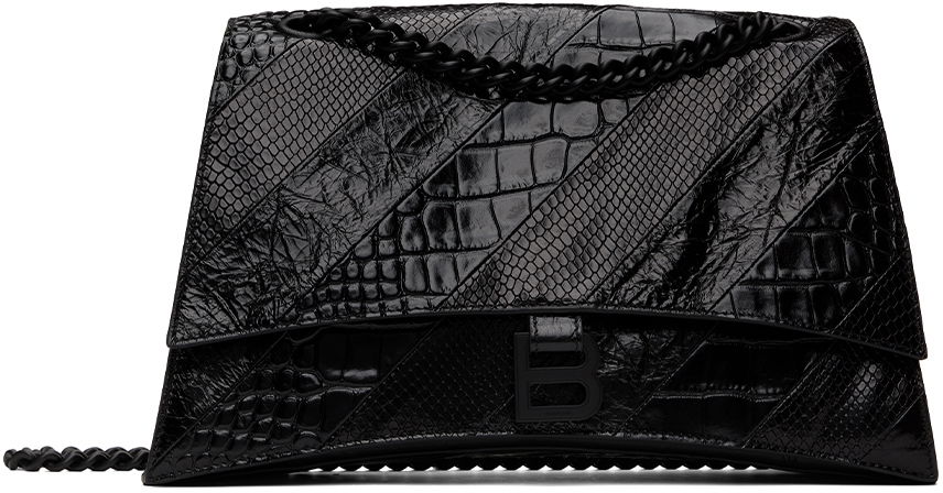 Skuldertaske Balenciaga Medium Crush Chain Bag Sort | 716393 2AAD2, 0