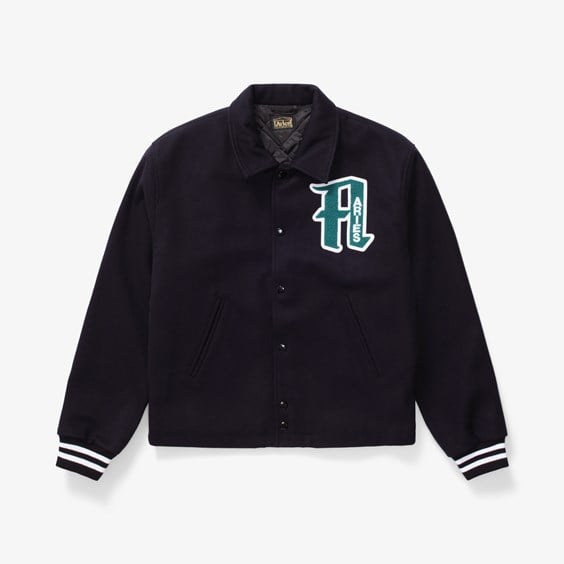 Jakke Aries Varsity Jacket Sort | FUAR70201-BLK, 0