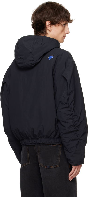 Puffer jakke ADER ERROR Hooded Asymmetrical Zip Jacket Sort | BN01FWJK1302BK, 2