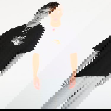 T-shirt Off-White Off-White Paint Arrow Skate Short Sleeve T-Shirt Sort | OMAA120F25JER00U1001, 0