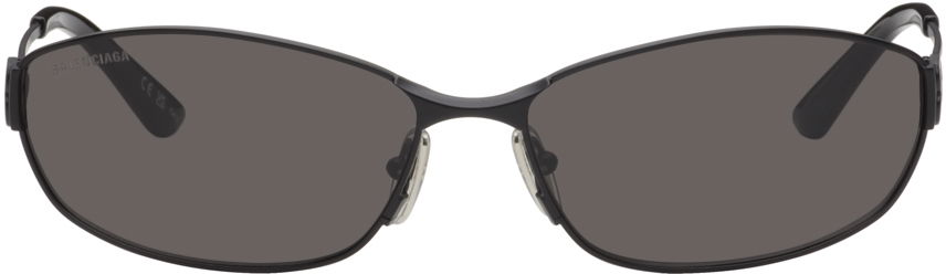 Solbriller Balenciaga Mercury Oval Sunglasses Grå | BB0336S-001, 0