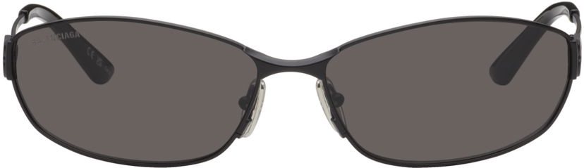 Solbriller Balenciaga Mercury Oval Sunglasses Grå | BB0336S-001