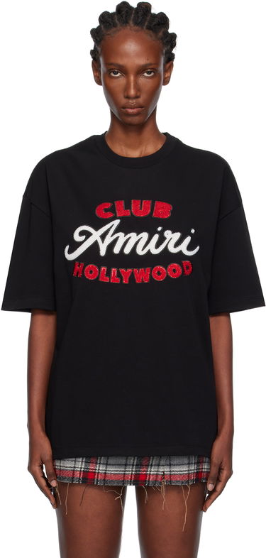 T-shirt AMIRI Amiri Club Oversized T-Shirt Sort | AMJYTE1243, 0