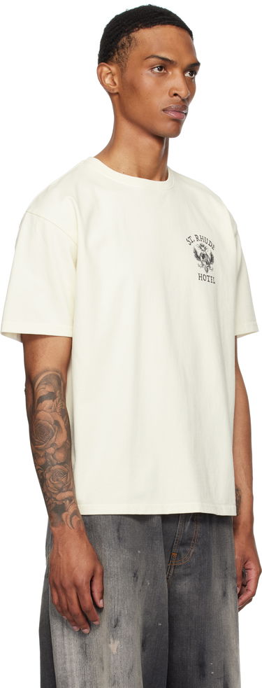 T-shirt Rhude Rhude 'St. Rhude' Seal Graphic T-Shirt Hvid | RHPF25TT01012, 4