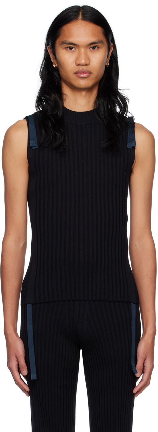 Tanktop Dion Lee Gathered Utility Tank Top Sort | C7140R23
