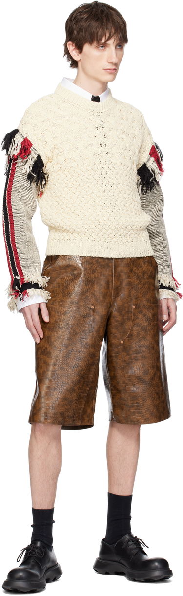 Sweater Andersson Bell Andersson Bell Tassel Sleeve Oversized Knit Sweater Hvid | atb1258u, 3