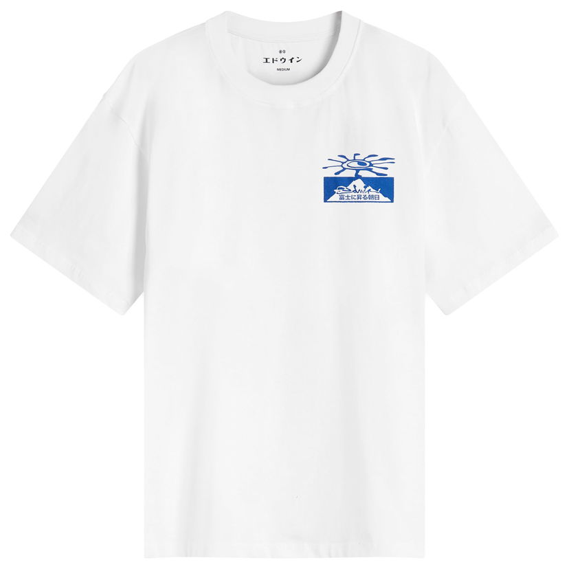 T-shirt EDWIN Mount Fuji Dusk Graphic Tee Hvid | I036400-0267