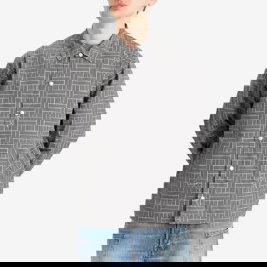 Vindjakke KENZO Kenzo Men's Weave Coach Jacket, Size Large Grå | FF55BL0619NJ-96, 2