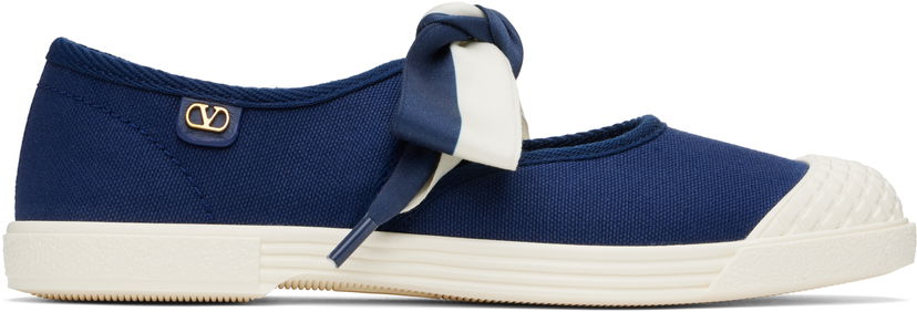 Kjole Valentino Valentino Garavani Bay By Bay Ballerinas Blå | 6W2S0LH9WZG