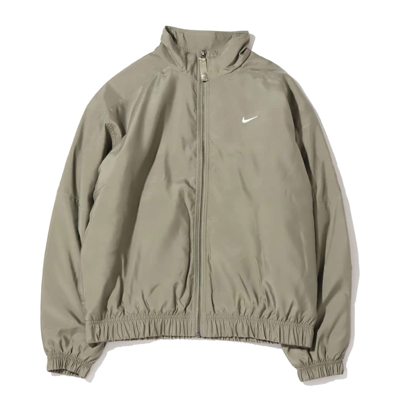 Bomberjakke Nike Solo Swoosh Satin Bomber Jacket (Asia Sizing) Light Army Grå | DN1267-320, 0