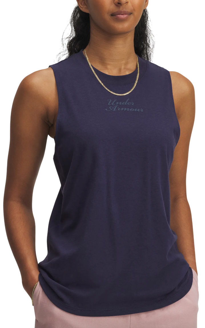 Tanktop Under Armour Varsity Tank Mørkeblå | 6005631-410