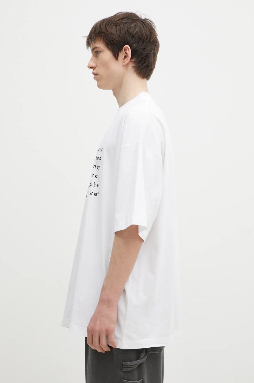 T-shirt VETEMENTS Oversized Print T-Shirt Hvid | UA66TR625W, 1