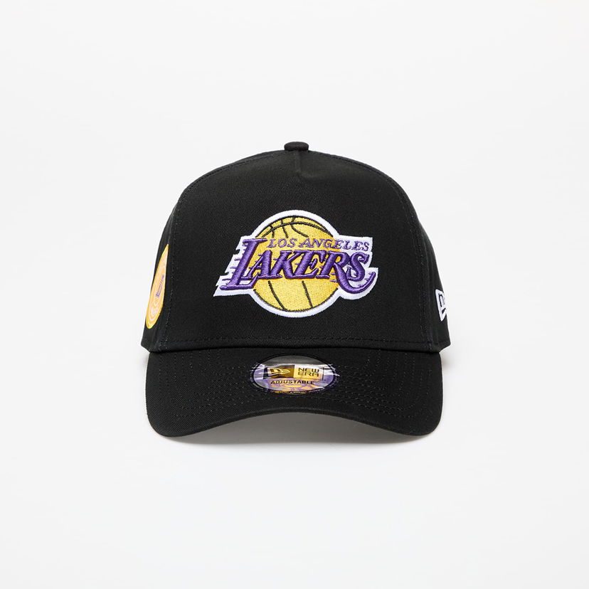 Kasket New Era Lakers Aframe Patch Black Cap Sort | 60580708
