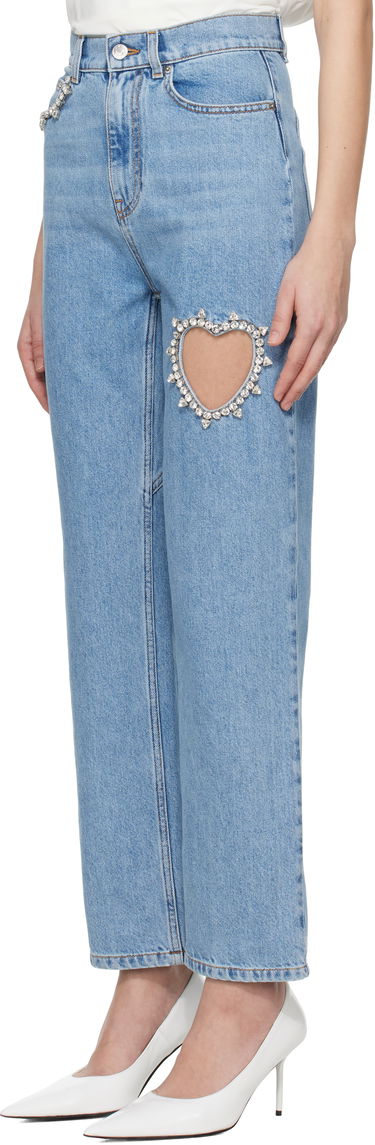 Jeans Area AREA Crystal Heart Cutout Jeans Blå | 0000PA0069DE01, 3