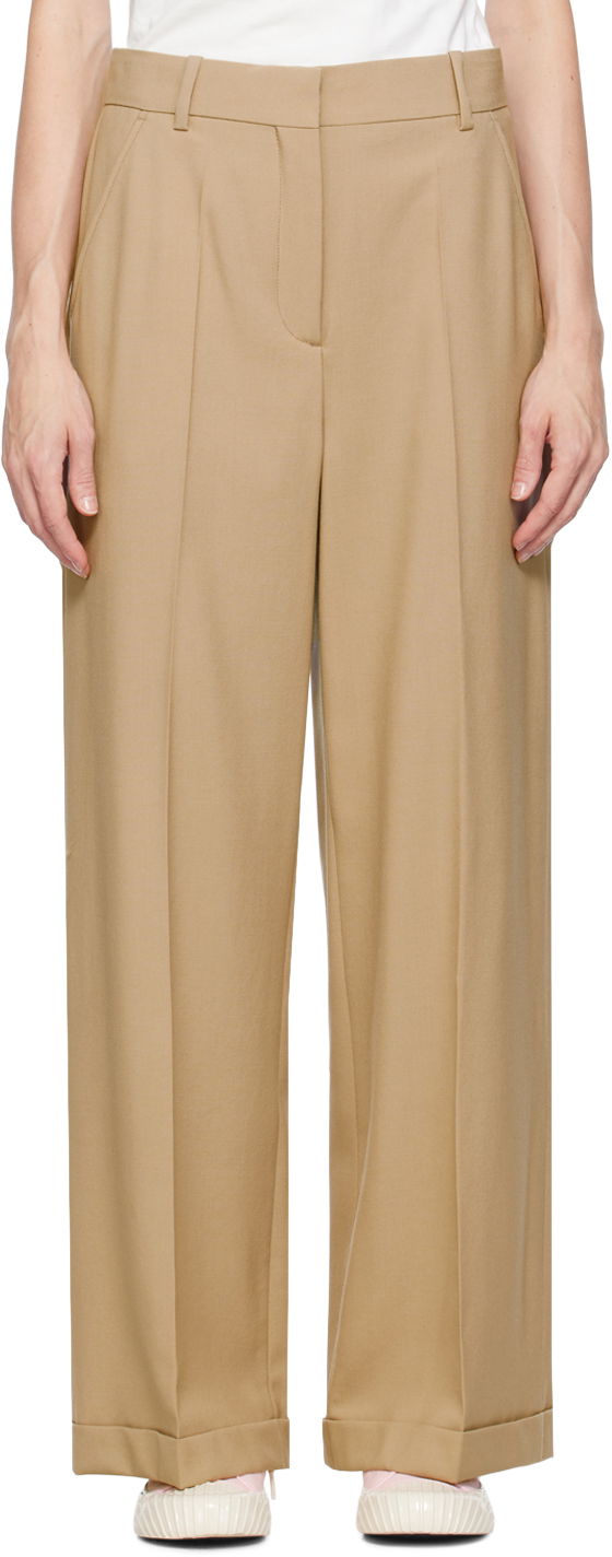 Bukser KENZO Paris Suit Trousers Beige | FD62PA0719GE, 0