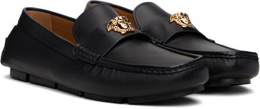 Sneakers og sko Versace Versace 'La Medusa' Driver Loafers Sort | 1019882_1A00693, 3
