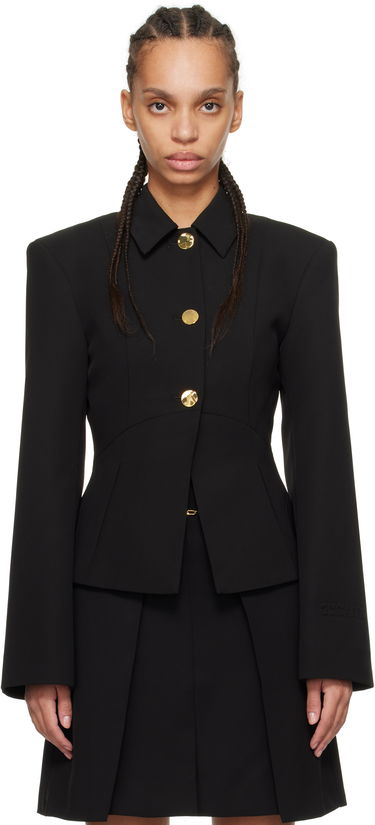 Jakke GANNI GANNI Light Twill Suiting Blazer Sort | W0057, 0