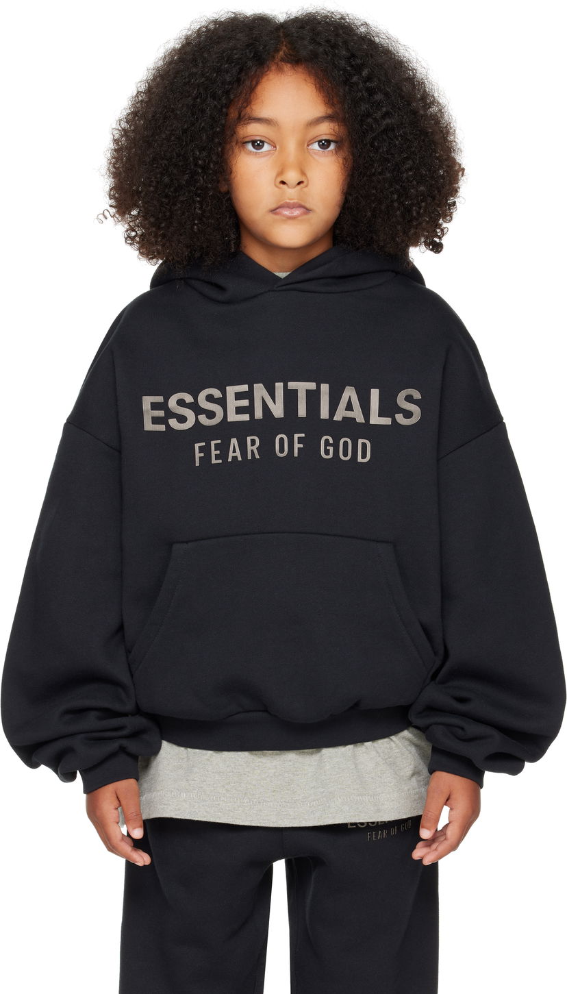 Sweatshirt Fear of God ESSENTIALS Fleece Hoodie Sort | 785SP252040K