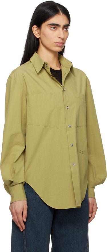 Skjorte Eckhaus Latta Eckhaus Latta Notebook Shirt Grøn | 1216-EL-PS25-P -, 1