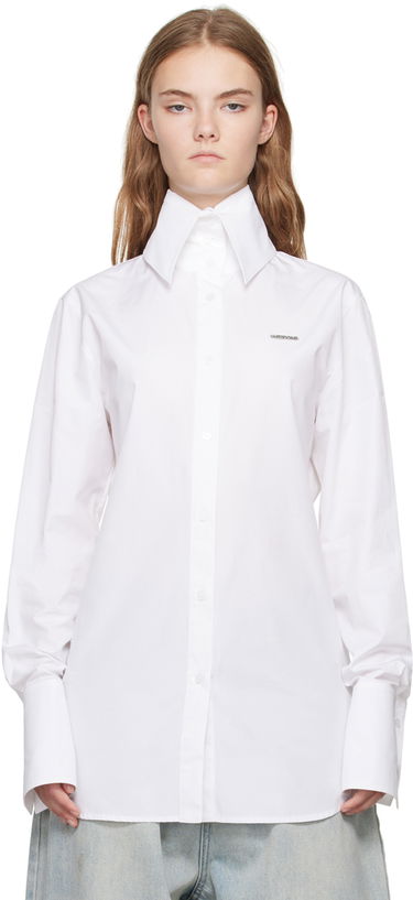 Skjorte We11done High-Neck Collar Shirt Hvid | WD-SH2-24-130-W-WH, 0